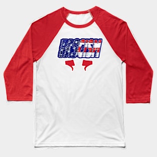 Two Thumbs Down To FASCISM - Double Baseball T-Shirt